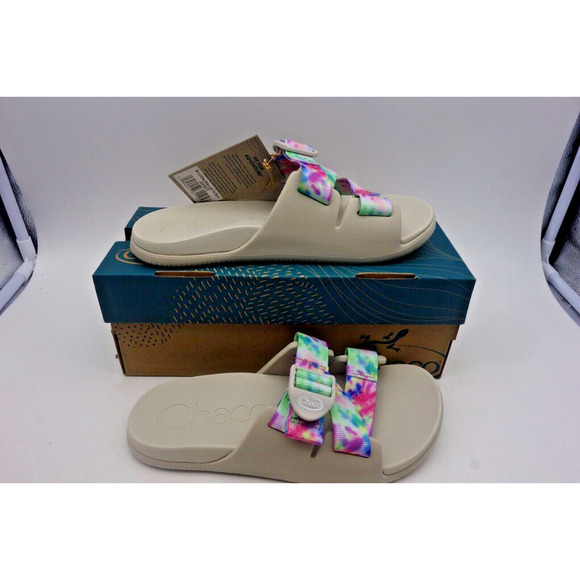 NEW Chaco Chillos Slide Light Tie Dye Comfort Slip On Sandal Slide Women's 9 - Picture 5 of 11